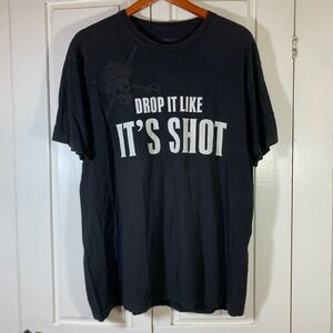 Captain Morgan Cannon Blast T-Shirt Black Drop It Like It's Shot XL Mens